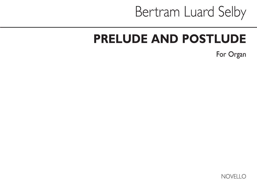 Selby Prelude And Postlude Organ